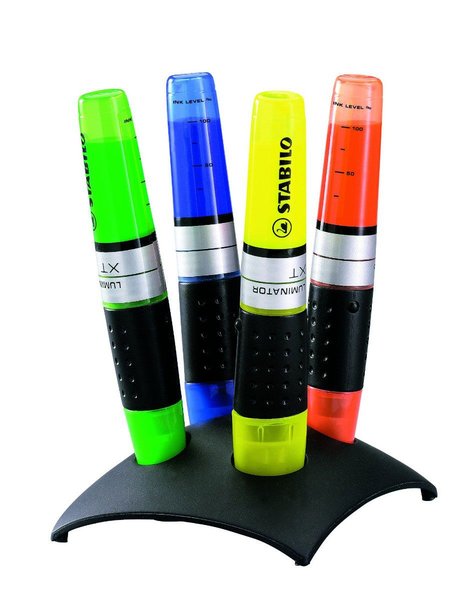 Textmarker Stabilo Luminator, 4 culori/set